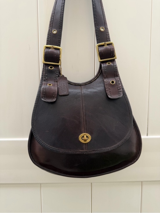 Coach Handbags - Vintage Coach Crescent 9235 Mocha Brown Pre-Creed 1970s NYC